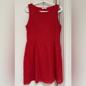 Promod Red Lace Dress size M